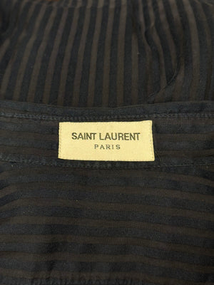 2019 Saint Laurent pinstripe long-sleeve shirt