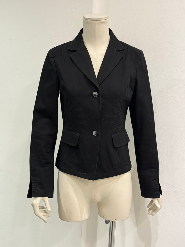 2000s Roberto Cavalli embroidered spider web blazer