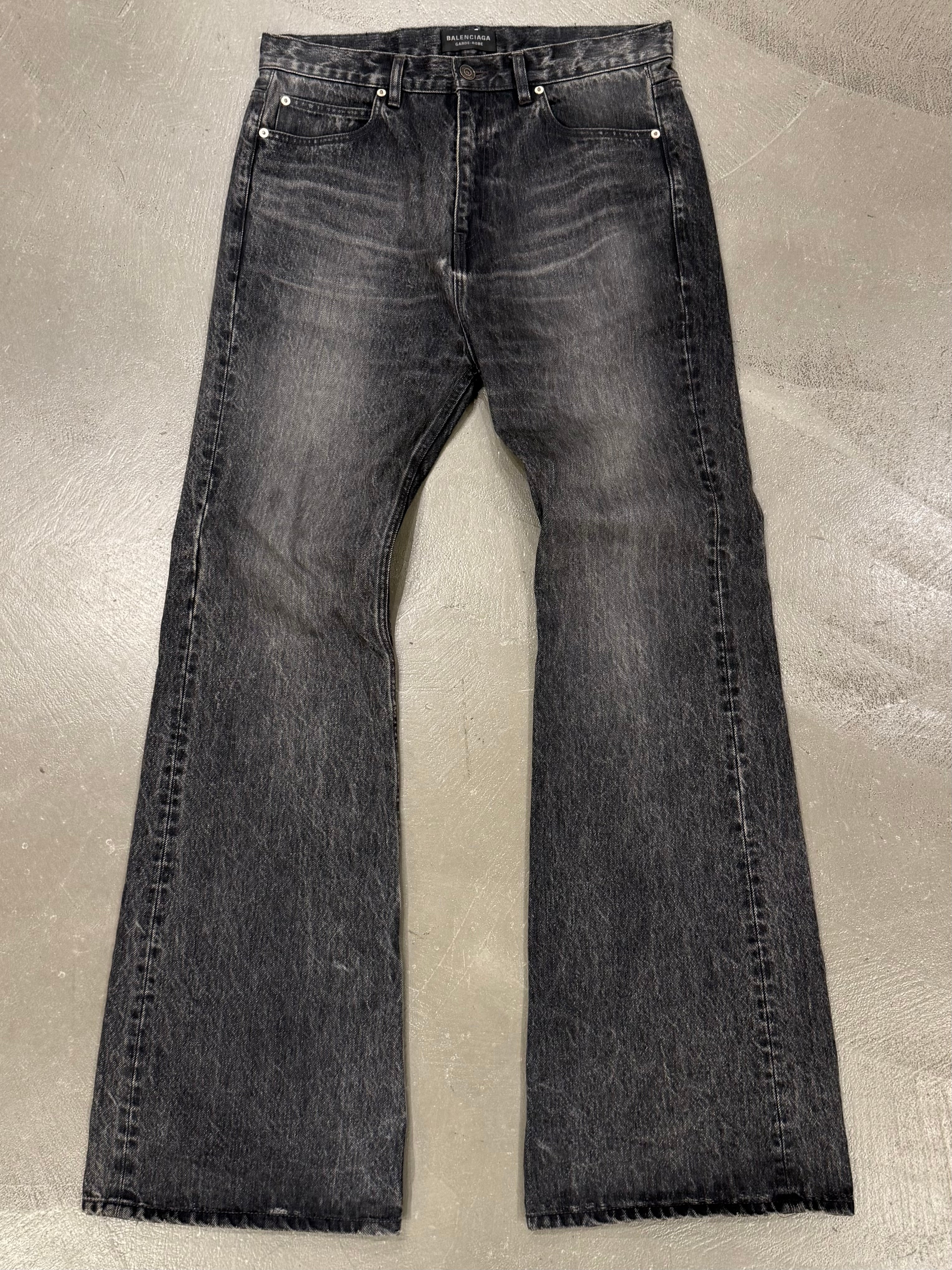A/W2022 Balenciaga Sample Lost Tape flared jeans