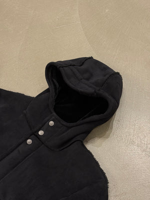 1990s Armani hooded faux shearling jacket