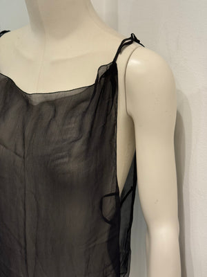 S/S2000 Prada Runway sheer slip dress with kiss eyelet