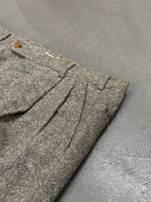 1990s Hermes wool tweed suit set