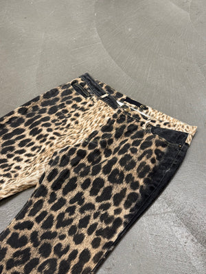 2000S Cavalli leopard print pants