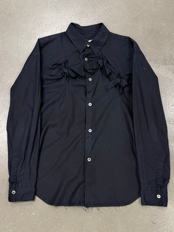 S/S2002 Comme des Garçons three bows slits shirt