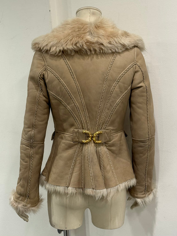 2000s Roberto Cavalli shearling fur jacket