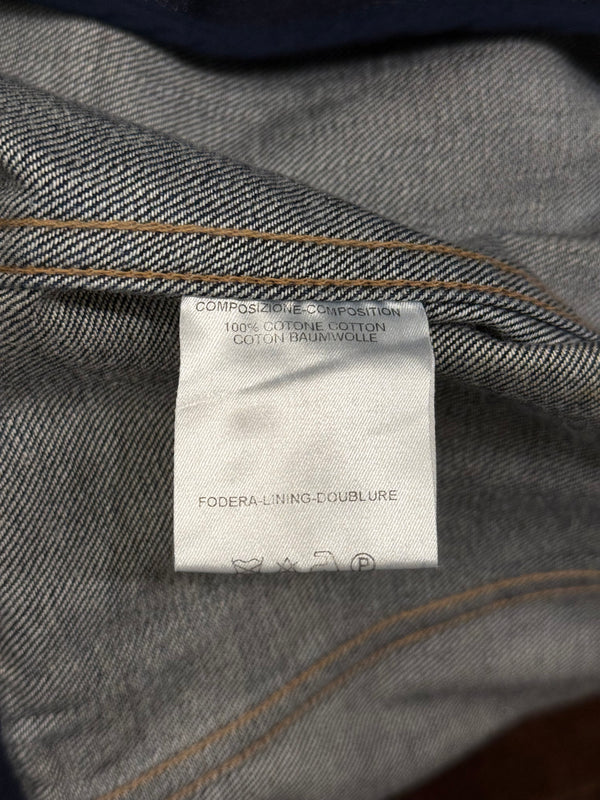S/S2004 Gucci paneled biker denim jacket