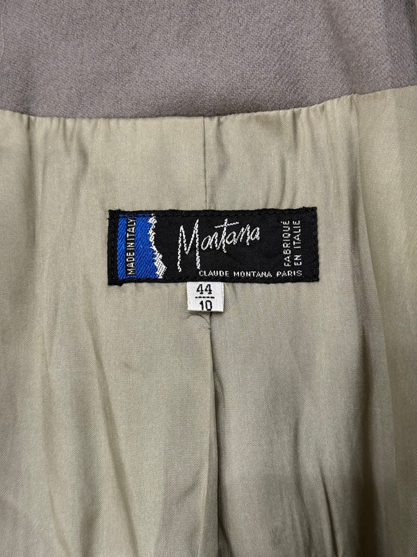 1990s Claude Montana double-breasted wool coat