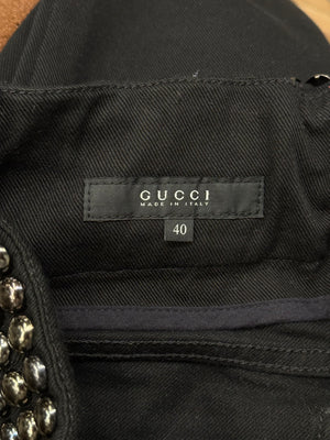 A/W2008 Gucci studded waist runway jeans