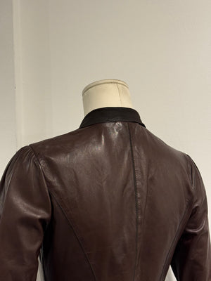 2000s Roberto Cavalli Tie leather jacket
