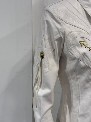 S/S2004 Roberto Cavalli runway western leather jacket