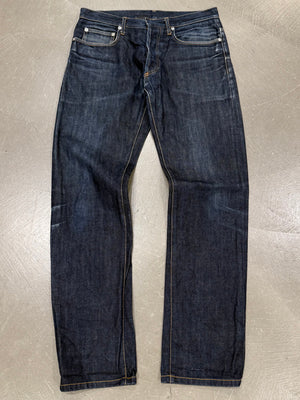 2000s Dior by Hedi Slimane raw denim straight jeans
