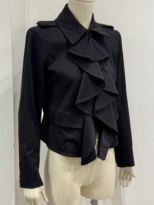 2003 Yves Saint Laurent by Tom Ford runway ruffle jacket