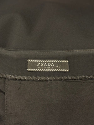 2000s Prada wool wrap skirt