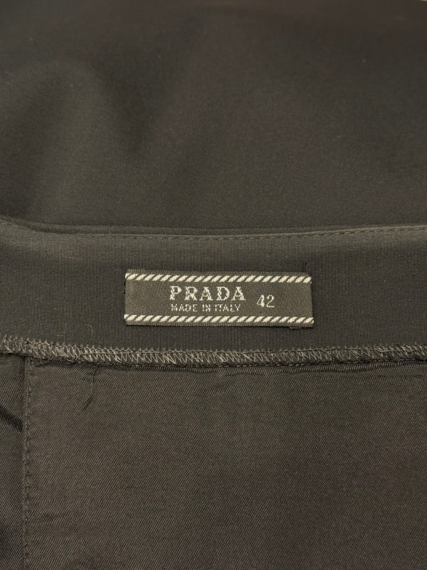 2000s Prada wool wrap skirt