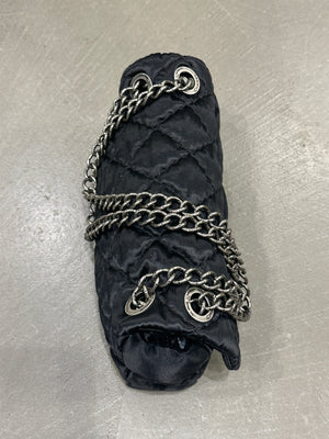 2009-2010 Chanel Single Flap chain satin bag