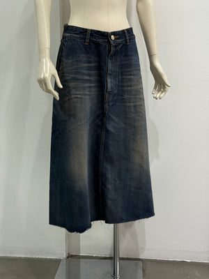 2020 Balenciaga faded wide skirt