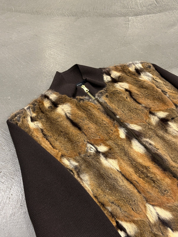 A/W2000 Gucci by Tom Ford runway hamster fur cardigan