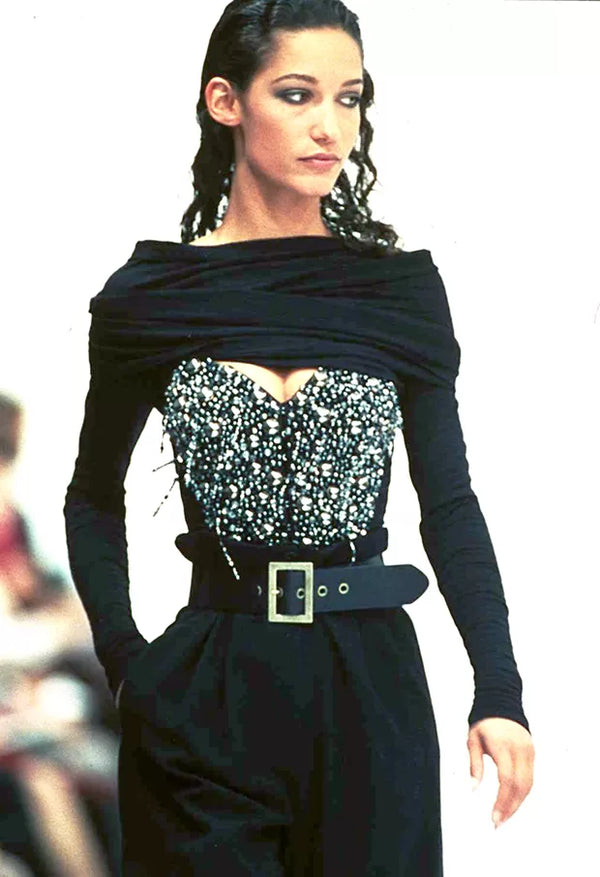 A/W1991 Dolce & Gabbana beaded crystal corset