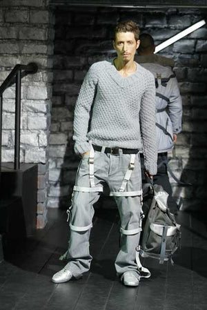 A/W2003 Dolce & Gabbana bondage parachute pants