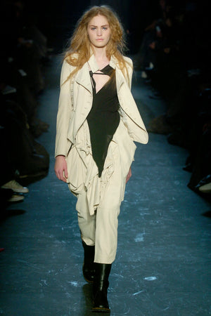A/W2005 Ann Demeulemeester runway napoleon asymmetrical military jacket