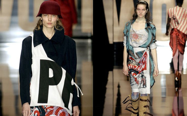 A/W2005 Vivienne Westwood "Propaganda" graphic mesh