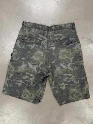 Yohji Yamamoto "Coming Soon" line camo shorts