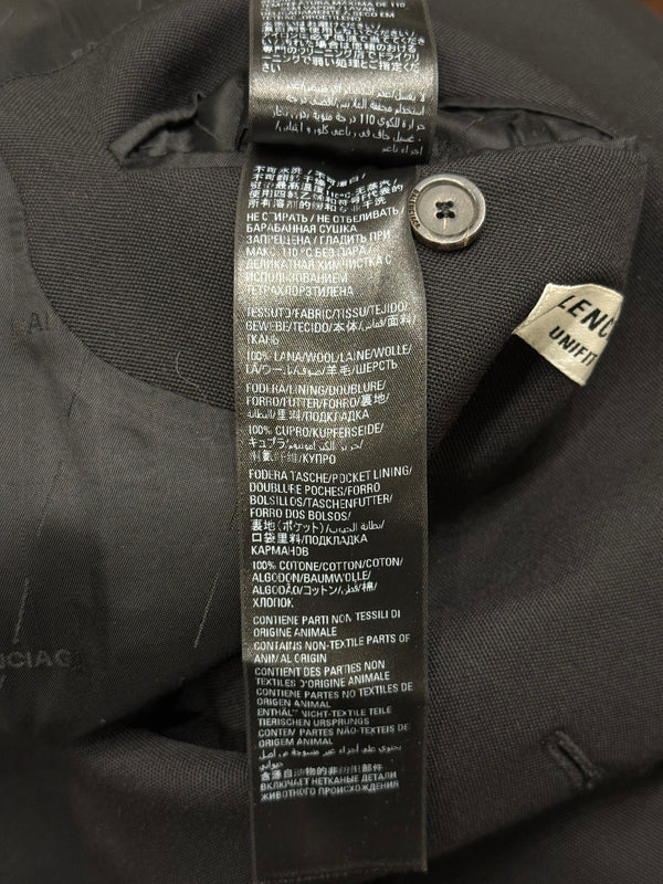 2022 Balenciaga distressed double-breasted blazer