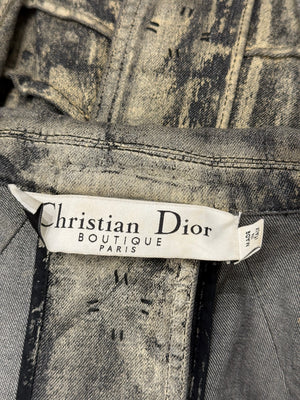 A/W2006 Christian Dior by John Galliano runway painted denim jacket