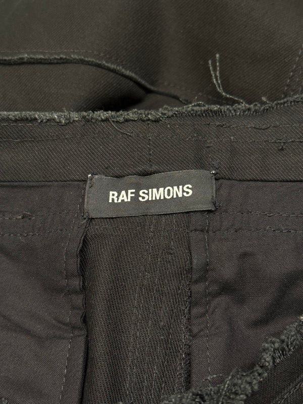 A/W2019/2020 Raf Simons black wide-leg adjustable trousers