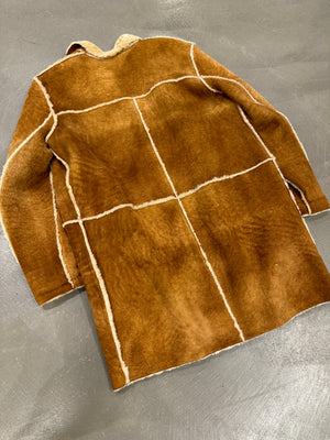 1990s Dolce & Gabbana patchwork shearling coat