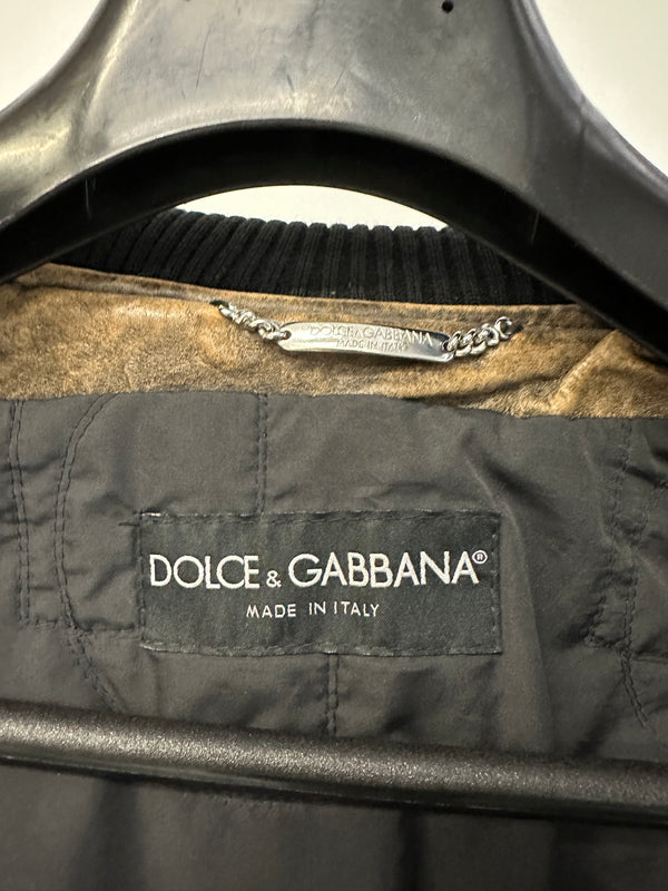 AW2003 Dolce & Gabbana horse leather bomber jacket