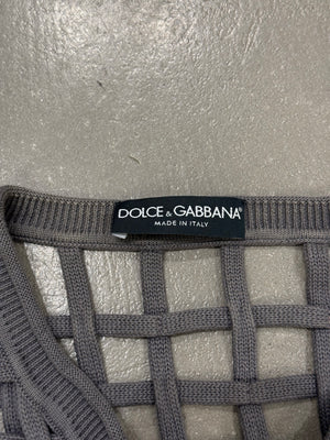 S/S2012 Dolce & Gabbana layered net grid top