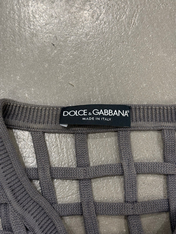 S/S2012 Dolce & Gabbana layered net grid top