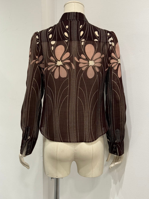 S/S2003 Miu Miu floral silk shirt