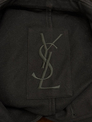 2000s Yves Saint Laurent wool officer military jacket