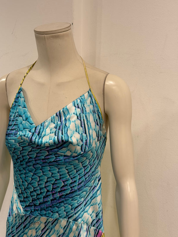 S/S2001 Roberto Cavalli runway psychedelic dress