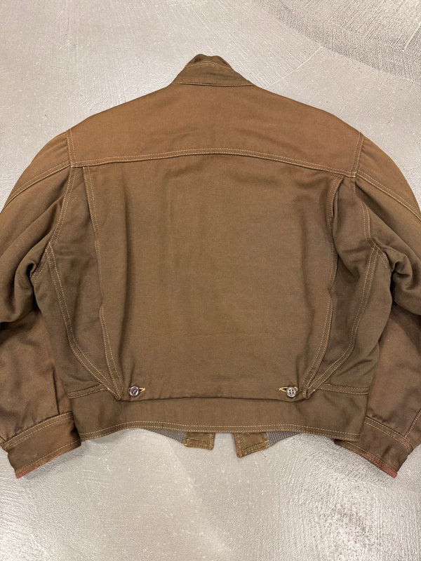 1980s Marithé + François Girbaud cropped boxy bomber jacket