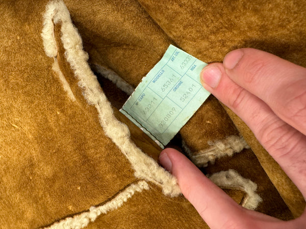 1990s Dolce & Gabbana patchwork shearling coat
