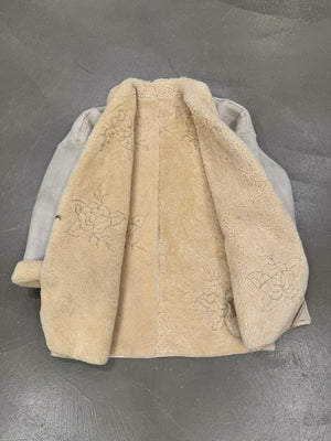 1980s Gianni Versace mainline white sheepskin