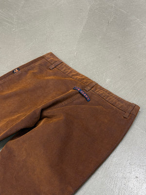 2000s Jean Paul Gaultier corduroy extra flared low rise pants