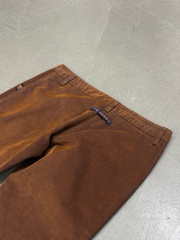 2000s Jean Paul Gaultier corduroy extra flared low rise pants