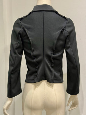 2011 Comme des Garçons wavy seam biker jacket