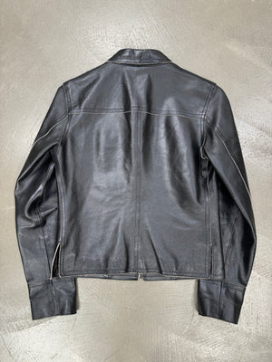2000s Dolce & Gabbana biker leather jacket