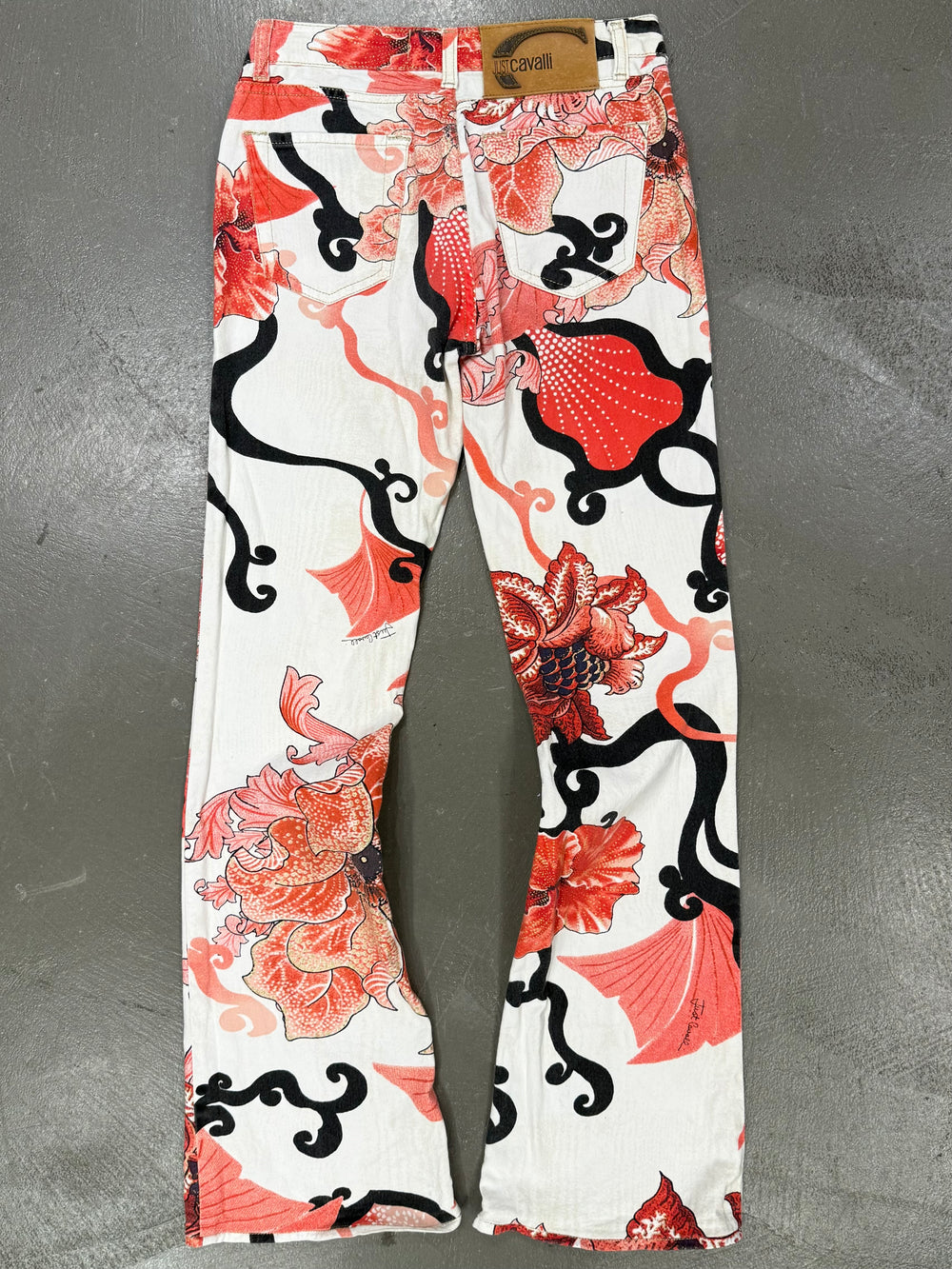 2000s Cavalli floral print pants
