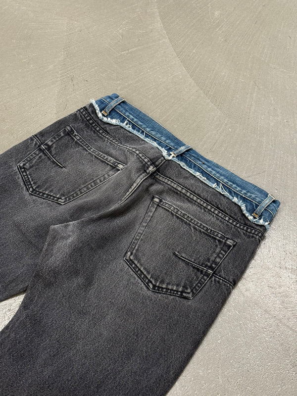 A/W2006 Dior by Hedi cummerbund jeans