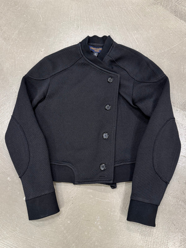 Louis Vuitton “uniforms” cropped black bomber jacket
