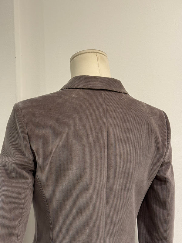 2010 Balenciaga by Nicolas Ghesquière asymmetric double breasted blazer