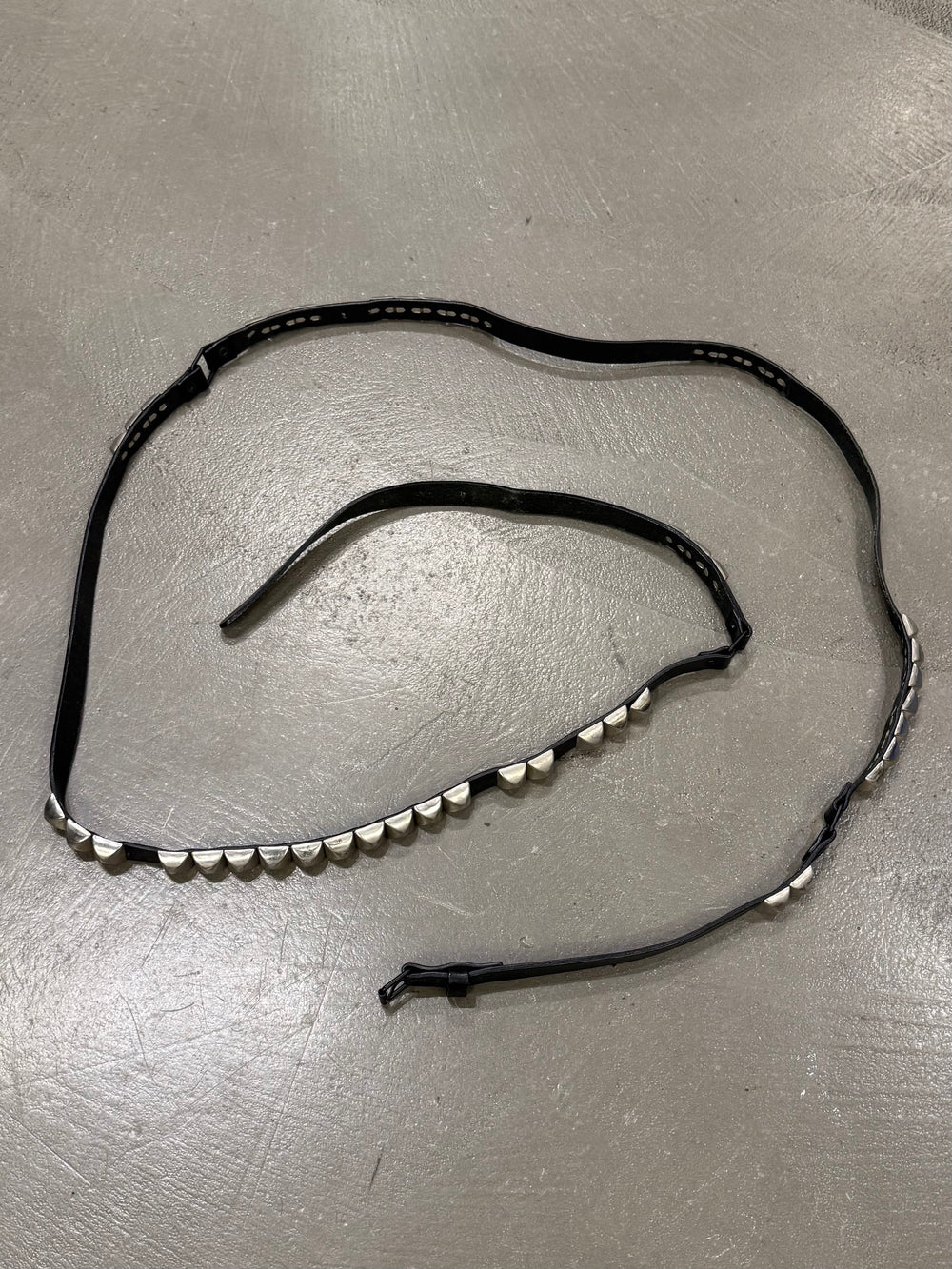 2000s Dior by Hedi Slimane studded leather belt