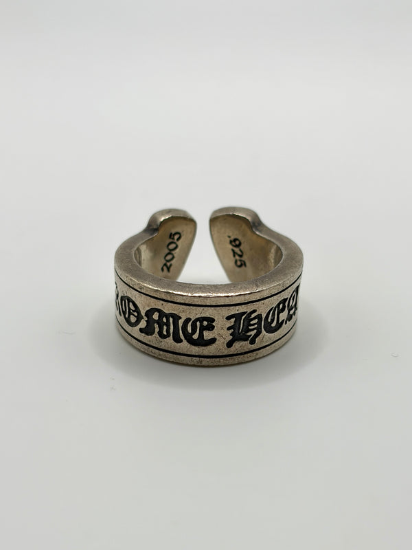 Chrome Hearts large scroll label ring