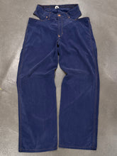 Load image into Gallery viewer, 1990s Jean Paul Gaultier western deconstructed waist thong pants
